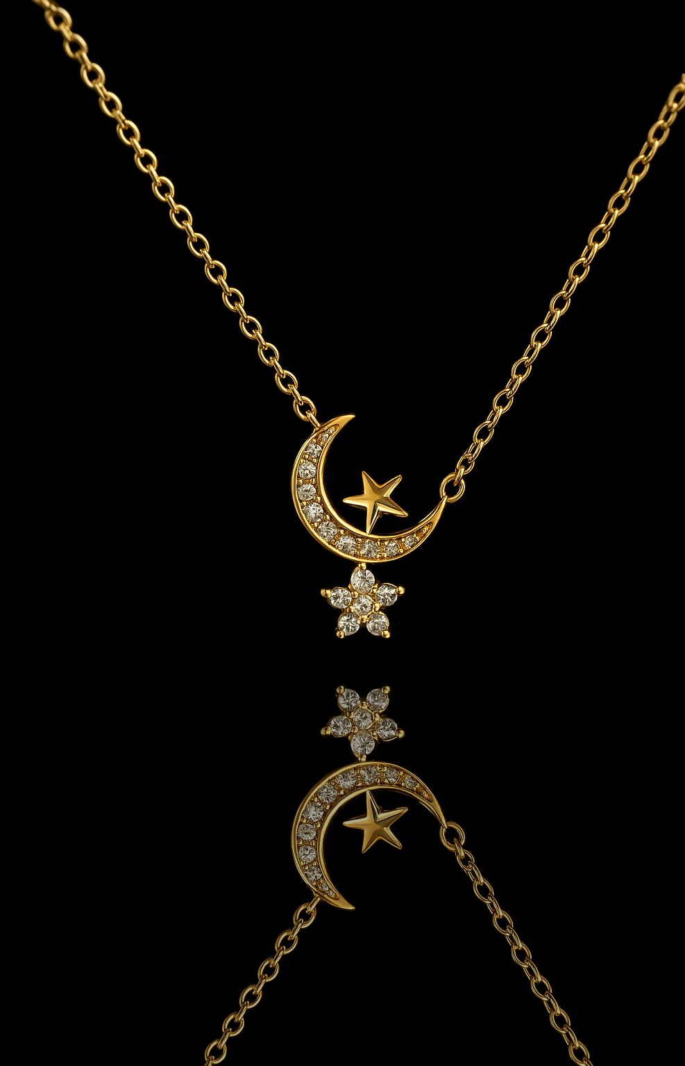 Moon & Star Necklace